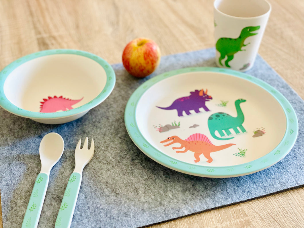 Kids Dinosaur Tableware Set