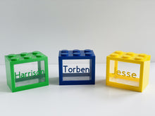 Load image into Gallery viewer, Red Lego Style Money Box - Personalised
