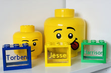 Load image into Gallery viewer, Red Lego Style Money Box - Personalised
