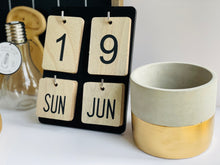 Load image into Gallery viewer, Wooden Desk Calendar
