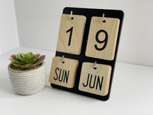 Load image into Gallery viewer, Wooden Desk Calendar
