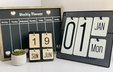 Load image into Gallery viewer, Wooden Desk Calendar
