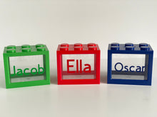 Load image into Gallery viewer, Red Lego Style Money Box - Personalised
