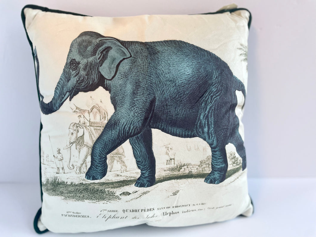 Vintage Safari Cushion - Elephant